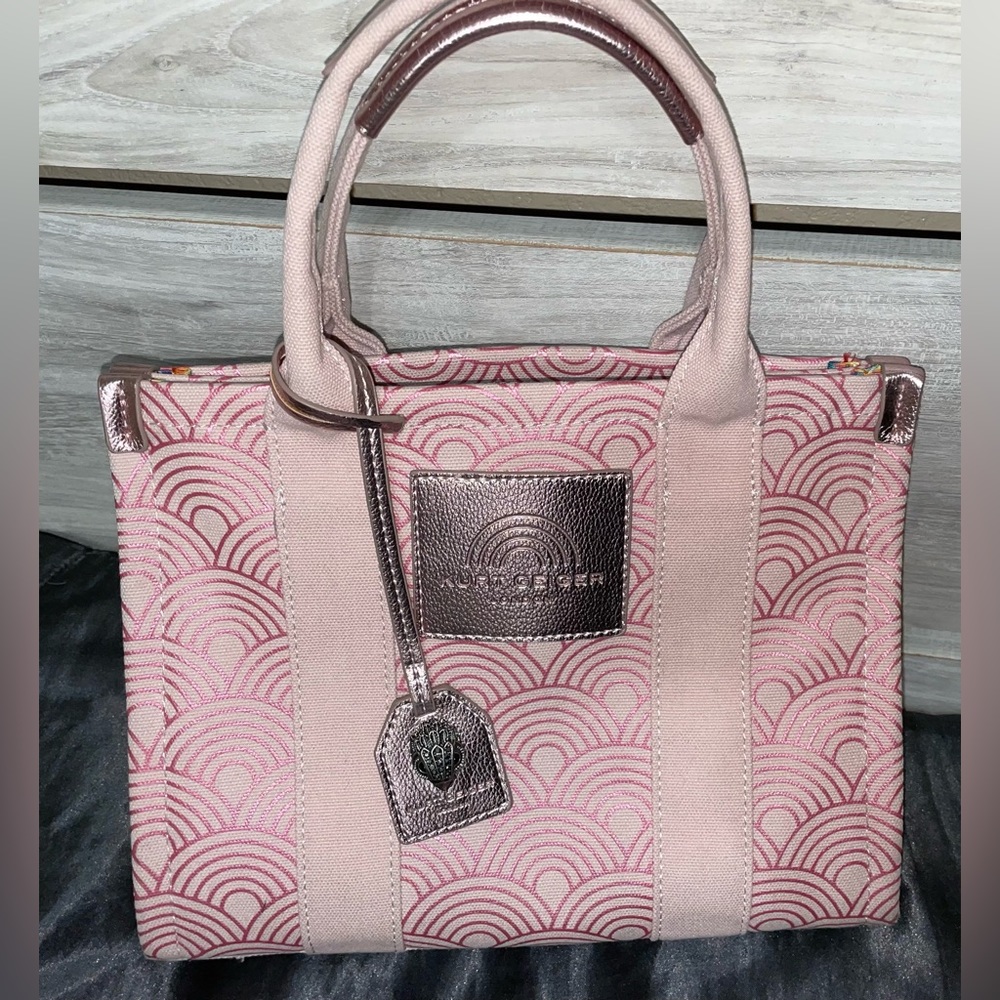 Kurt Geiger London
Pink Geometric Print Mini Southbank Tote Bag